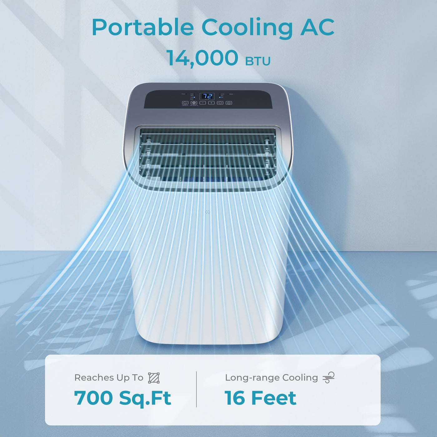 EUHOMY Portable Air Conditioners 14000 Btu3 in 1 Portable Cooling AC with Dehumidifier Fan Modes