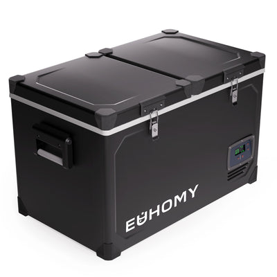 EUHOMY 12 Volt Refrigerator Car Refrigerator 12/24V DC 110-240V AC for Camping, Travel, Truck, Home - Euhomy