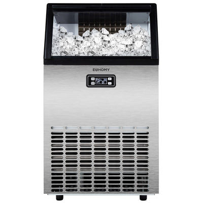 EUHOMY Excellent Storage Container Undercounter Commercial Ice Machine Includes 2 Bottles of Cleaner - Euhomy